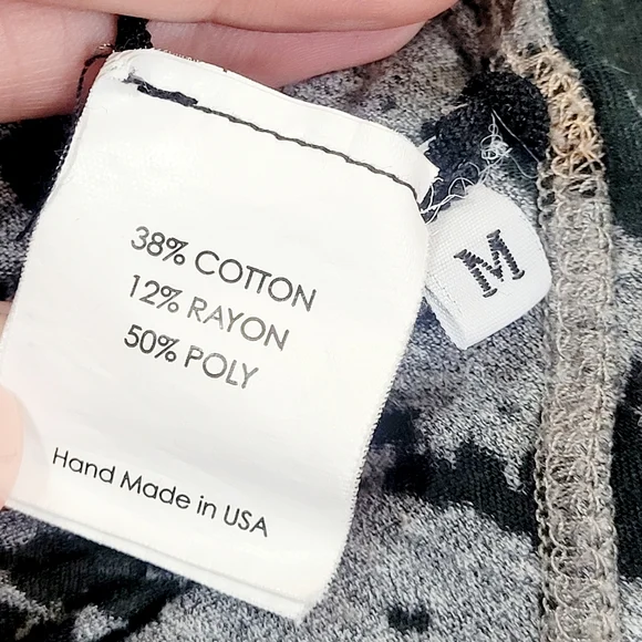 ENZA COSTA Deep V-NECK Splatter Burnout T-Shirt Tee T Medium - Picture 6 of 8